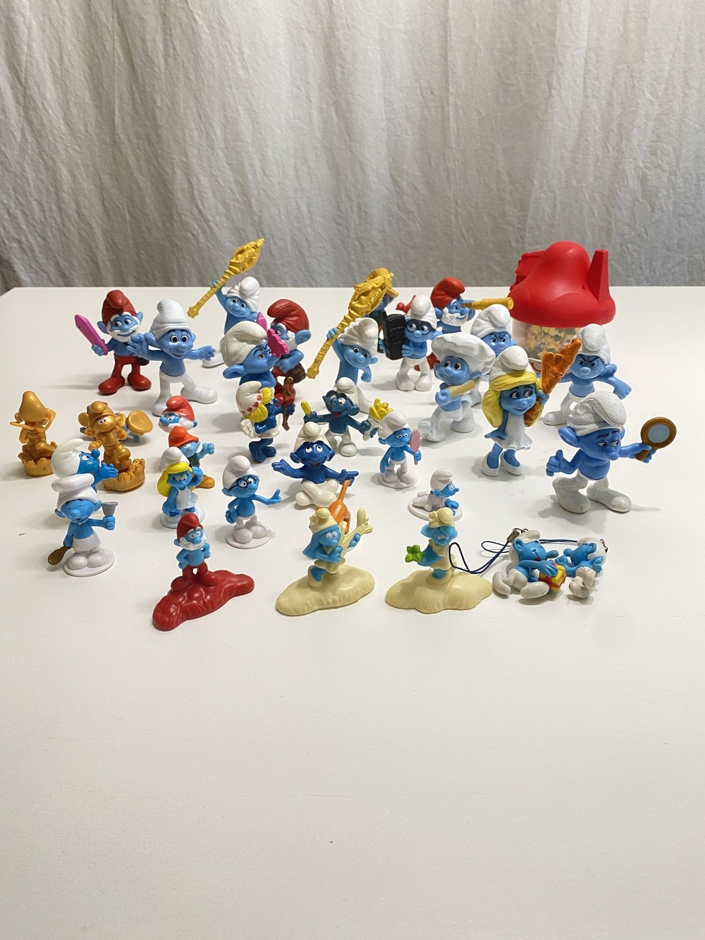 Huge Vintage Smurf Figurine Collection Lot